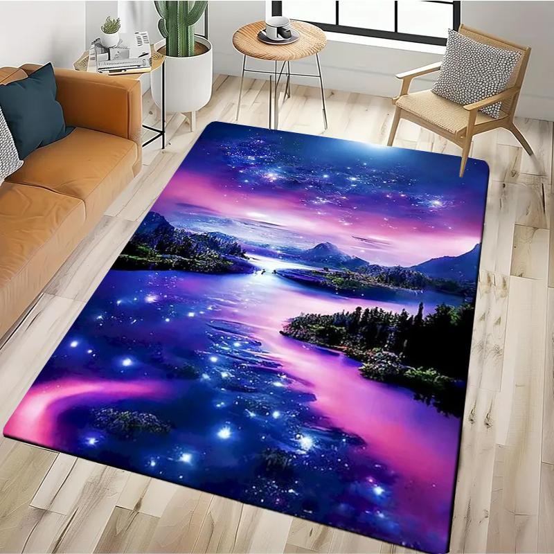 

2026 New Retro Landscape Paintings Carpet Rug for Bedroom Living Room Sofa Home Doormat Decor,Large Kids Play Non-slip Floor Mat 40x60cm (16x24in)