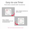 Loud Alarm Mechanical Kitchen Timer Plastic Visual Countdown Timer Children's Timer  Kitchen