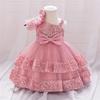 Europäisches & Amerikanisches Prinzessinnenkleid: Elegantes Schleifen-Formalkostüm für Kinder
