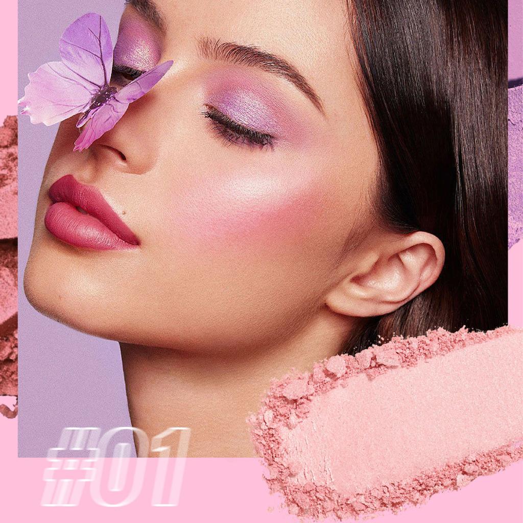 3-in-1 Multi-Layer Makeup Palette, Eyeshadow Blush and Highlighter Combo Set, All-in-One Face Glow Palette with Shimmer Eyeshadow and Cream Blush