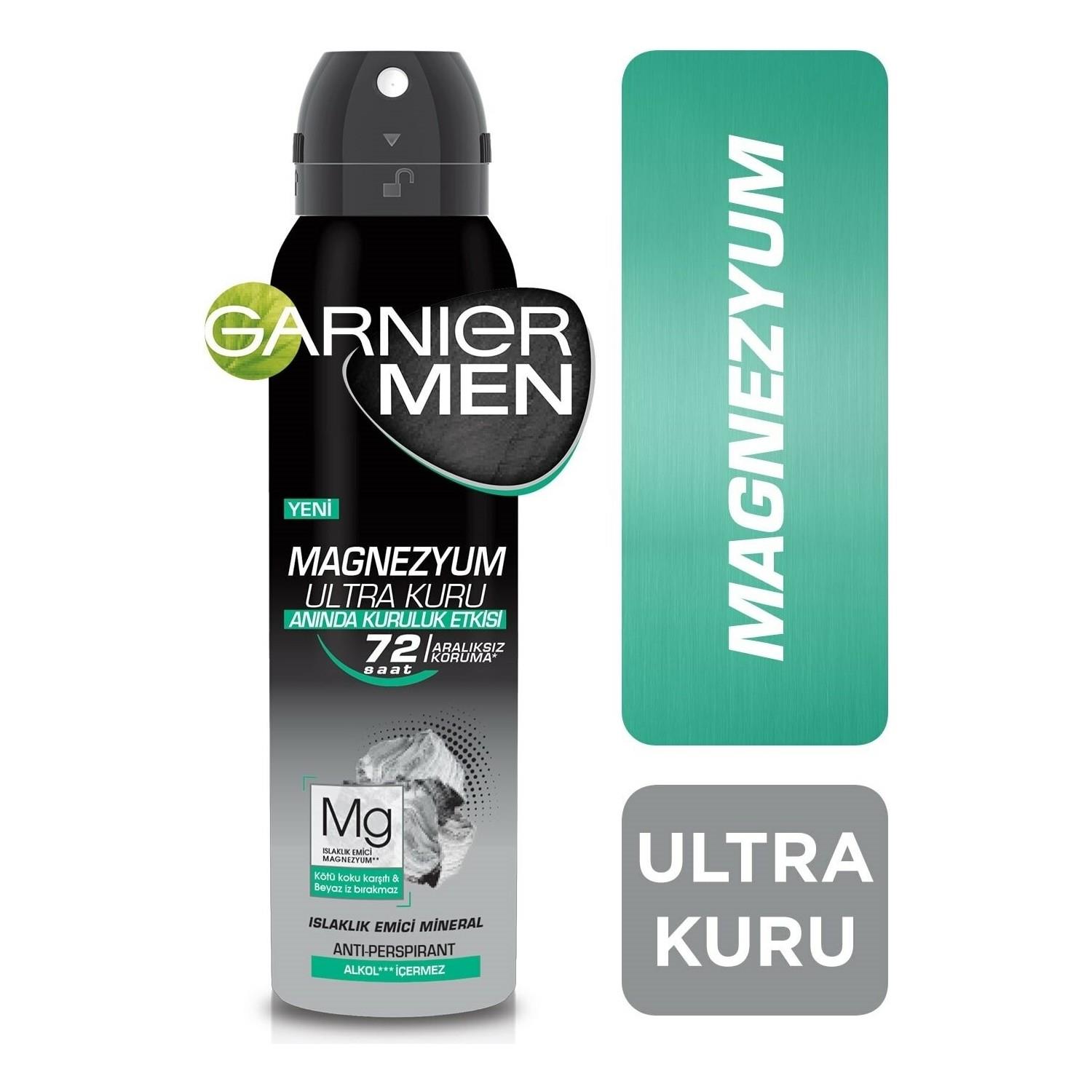 

Garnier Men Magnesium Ultra Dry Дезодорант-спрей для мужчин 150 мл
