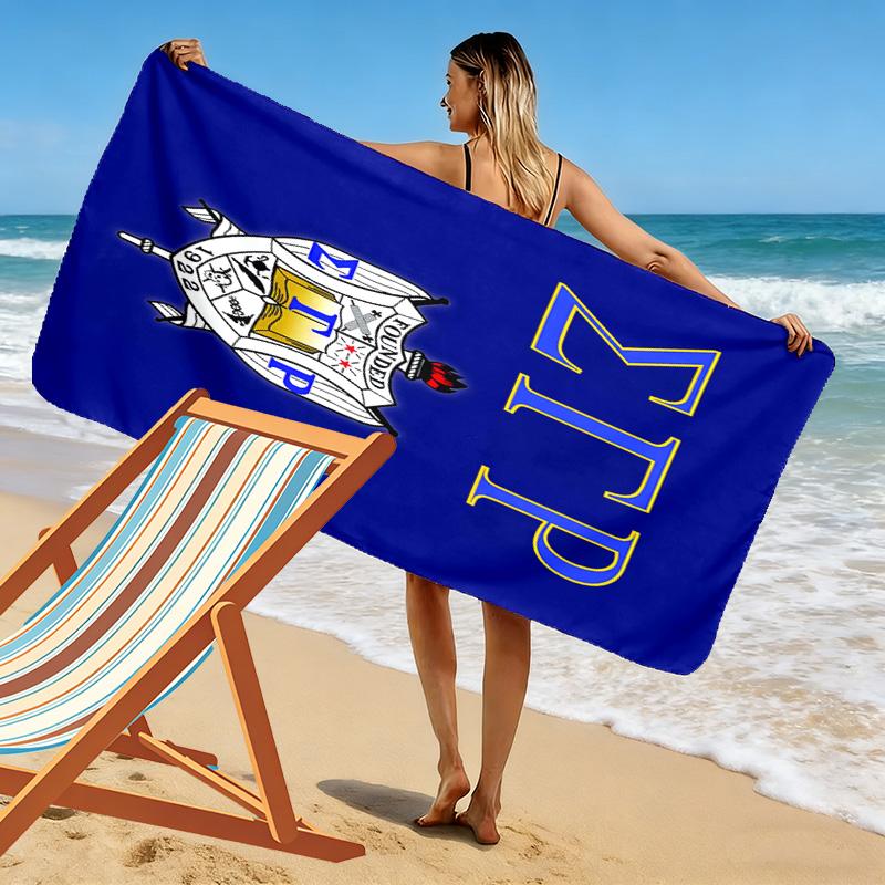 Sigma Gamma Rho Print Beach Towel, Large Soft Quick Dry Towel for Beach Camping Swimming
