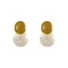 Retro Stud Earrings For Women Asymmetrical Enamel Earrings Delicate Earring Pendants