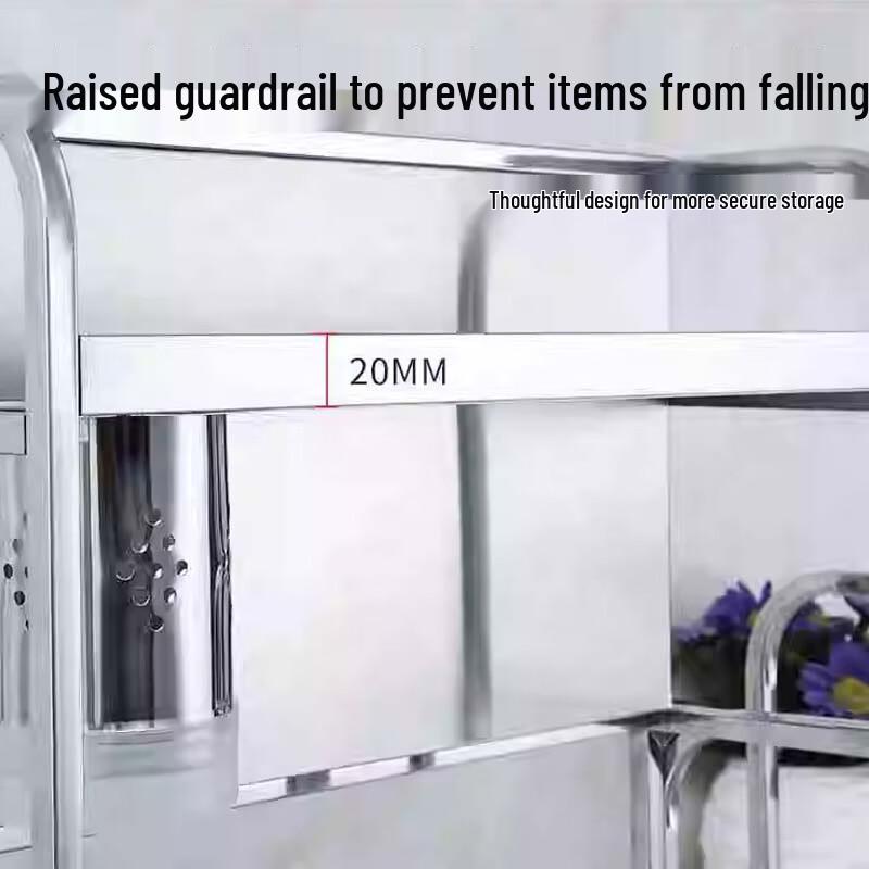 Yunshuang Stainless Steel 2-Tier Kitchen Countertop Spice Rack