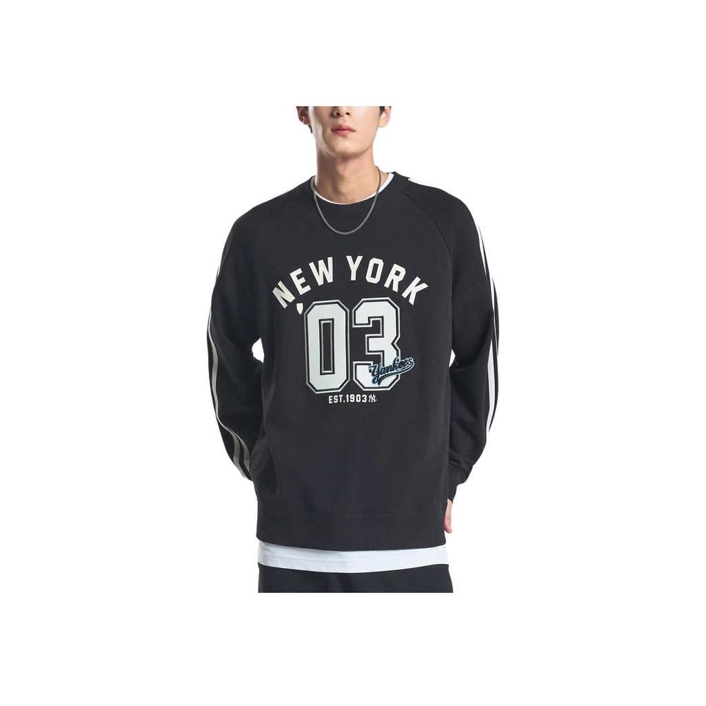 New MLB New York Yankees Varsity Sportive Sweatshirt Unisex Black 3AMTV1044-50BKS