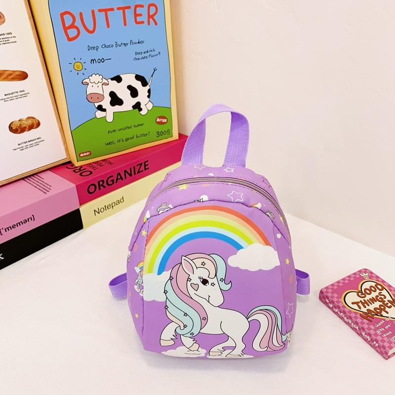 Tide Print Girl Small Backpack Children'S Small Schoolbag Cartoon Cute Princess Baby Travel Bag