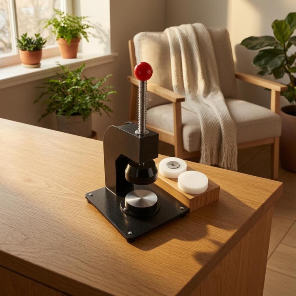 Jewelry Flattening Press Hand-Operated Reshaping Compact