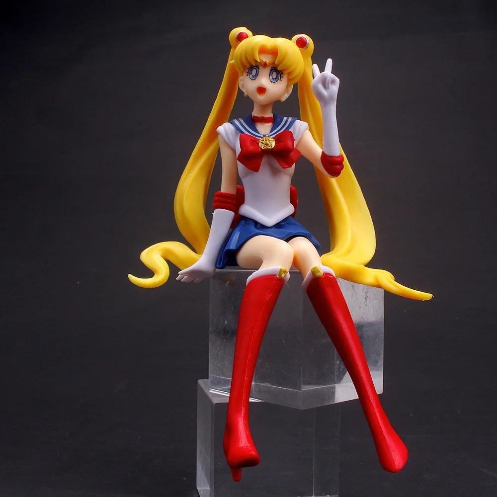 Sailor Moon Figur Anime Cartoon Jupiter Makoto Venus Minako Tsukino Hase Puppe Spielzeug Kleine Prinzessin Kuchen Dekoration Ornamente