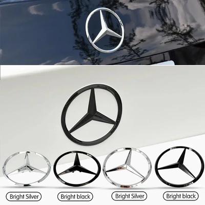 Adesivo per Auto Per Mercedes Benz Per Mercedes Benz C177 CLA Anni 14-19 3D ABS Argento/Nero Adesivo Emblema Distintivo Posteriore del Bagagliaio dell'Auto