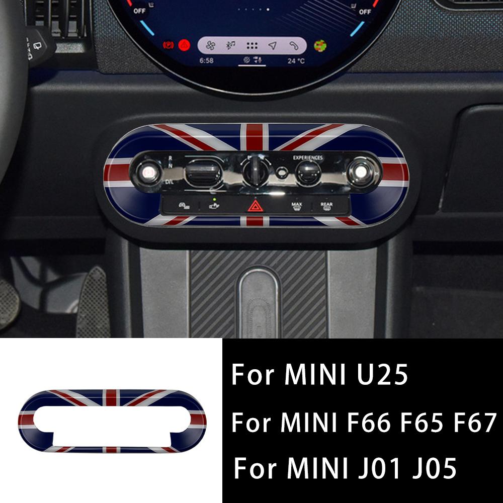 For Mini Countryman U25 Cooper E SE J01 EV J05 Aceman F65 F66 F67 Car Central Control Button Frame Cover Stickers Accessories