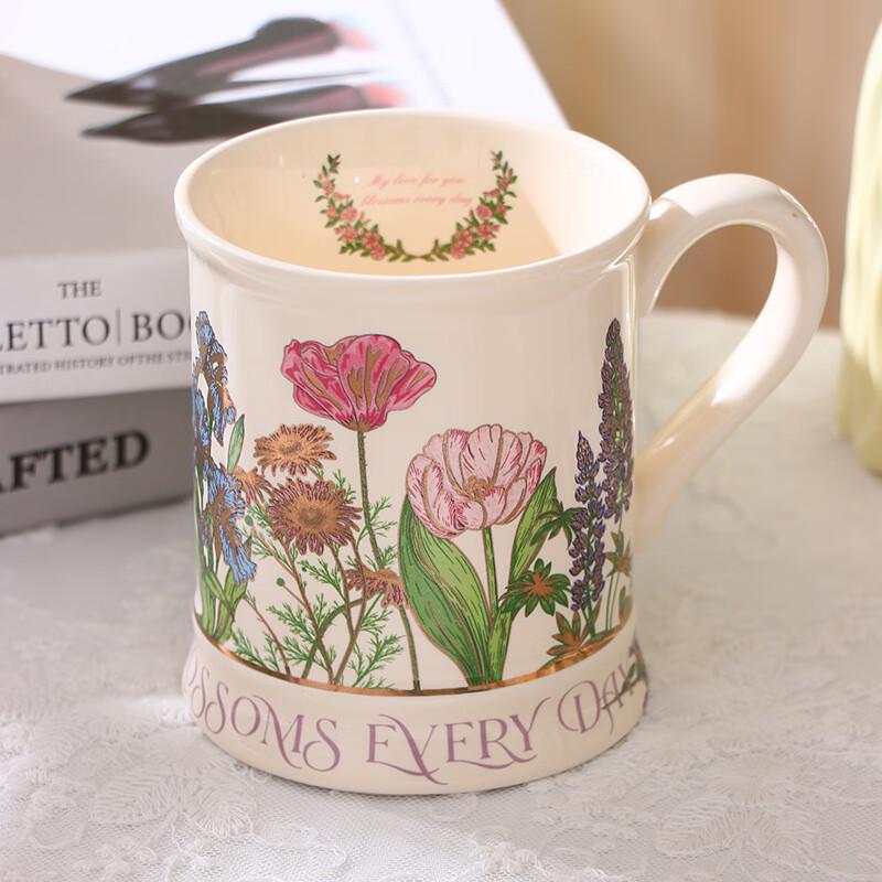 Shangqi Classical Floral Ceramic Mug Set