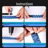 Patterned Heat Shrink Tubing Grip Cover for Fishing Rods and Badminton Rackets - Non-Slip Insulation Sleeve for Handle and Wiring Harness.
