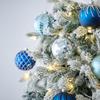 Valery Madelyn Christmas Christmas Tree Pack of Silver and Blue Christmas Ball Stylish and Popular Trendy Christmas Tree Decorations Ornaments,