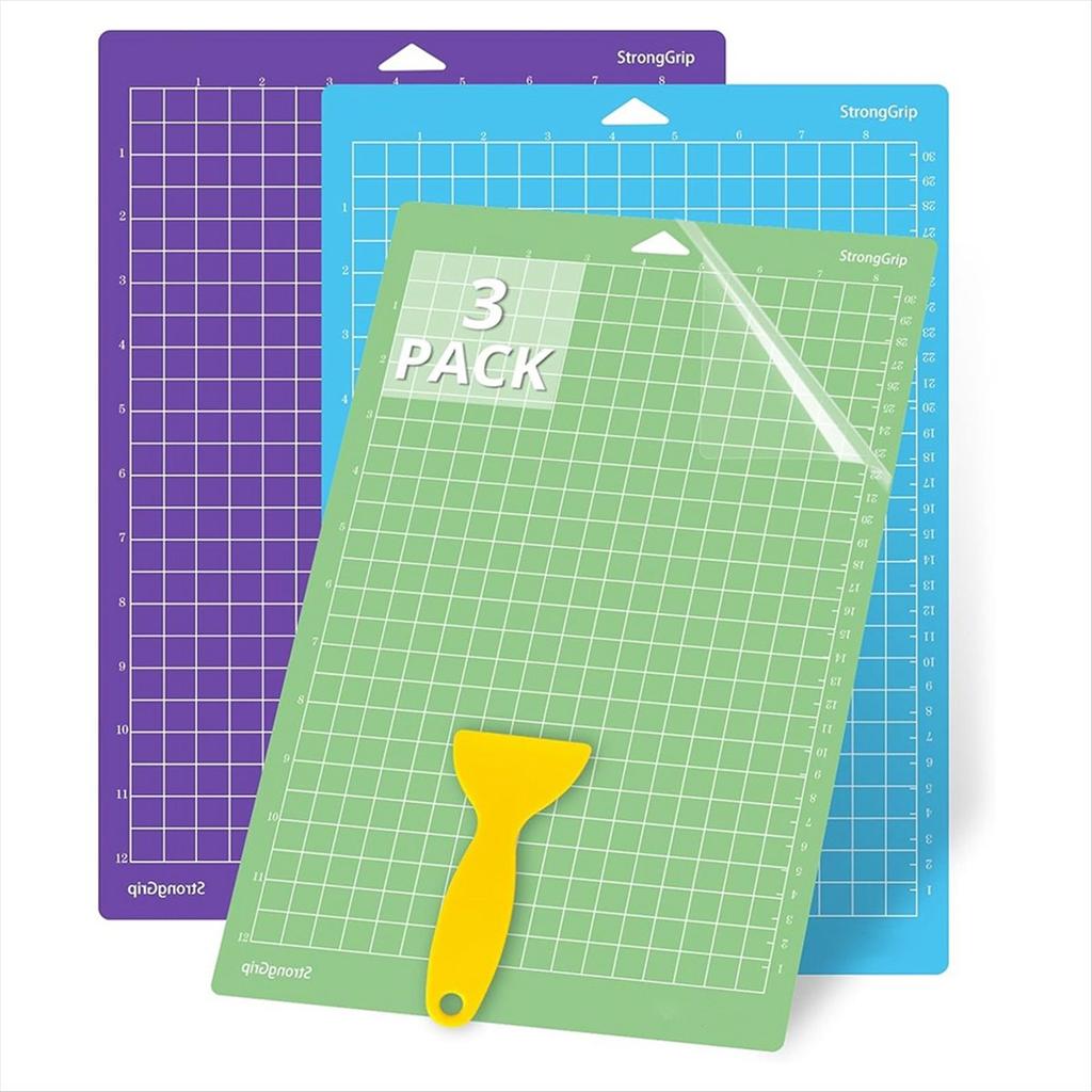 BHBL Cutting Mats for Joy Xtra, 3 Pack Cutting Mats 8.5x12inch Adhesive Reusable Cutting Mats Plotter Pad