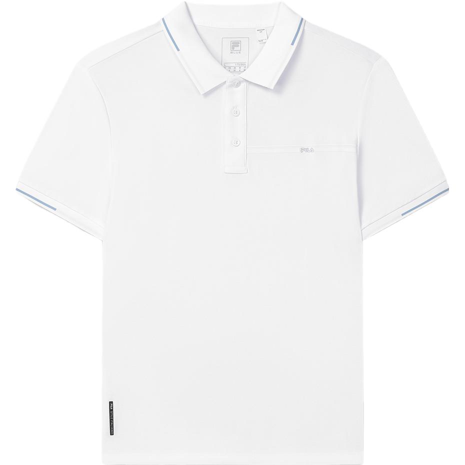 

FILA 2023 Summer New Casual Fashion Knitted Polo Shirt Men tops White F11M332102FWT XXL