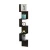 Furinno Rossi Espresso Corner Shelf, 5-Tier Wall-Mounted Floating Shelf [Officially Imported from Japan]