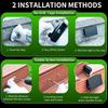 Outdoor Solar Fence Light Waterproof Wall Lamp for Patio Backyard Porch Railing Stairs