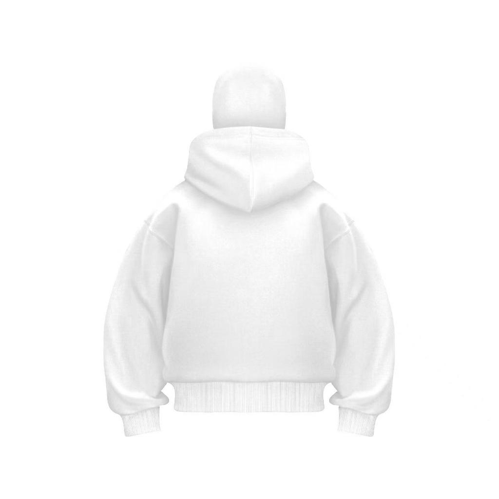 Unisex Sweatshirt med Dubbel Huvuva och Maskerad Dragkedja - Höst Lätt Bräda Edition
