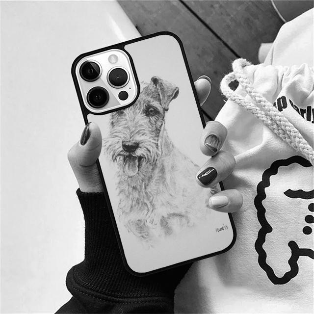cute Airedale Terrier dog Coque Shell For iPhone 17 Air 15 16 14 13 12 Pro Max 11 Pro Max Plus Phone Case Cover