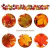 A96I-Thanksgiving Garlands 2PCS Artificial Fall Garland Maple Leaves 5.8Ft Decorative Autumn Garland For Fireplace Door Frame