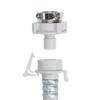 SANEI Automatisk Vaskemaskin Vannforsyningsslange, Lengde 3m, Med Munn, One-Touch Connection, Leveres med krage, Forhindrer utfall, PT17-1-3