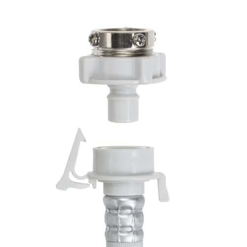 SANEI Automatisk Vaskemaskin Vannforsyningsslange, Lengde 3m, Med Munn, One-Touch Connection, Leveres med krage, Forhindrer utfall, PT17-1-3