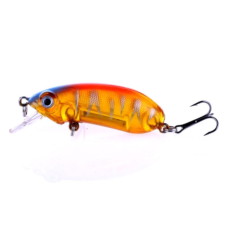 HENGJIA 1Pc Fishing Lure Minnow Floating Bait Plastic Bass Lure Hard Wobbler Fishing Gear