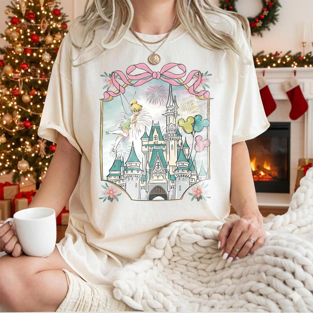 2026 Summer Sleeping Beauty Castle Graphic Tshirt Unisex Unisex Cotton Quality Casual Loose Short Sleeve Classic Unisex