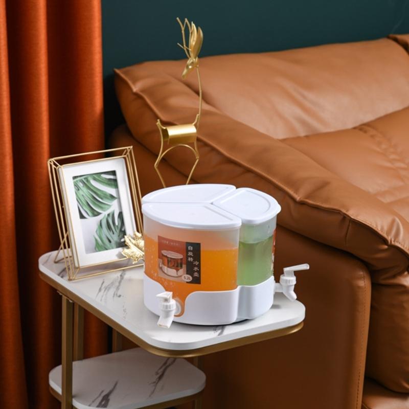 Multifunctional Cold Water Pitcher With Rotating Spouts For Family Gatherings Outdoors Activity Food Safe Plastic Container