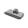 Transparent Suction Cup Shower Shelf Removable No-Drill Wall-Mounted Storage Holder Space Saving Waterproof