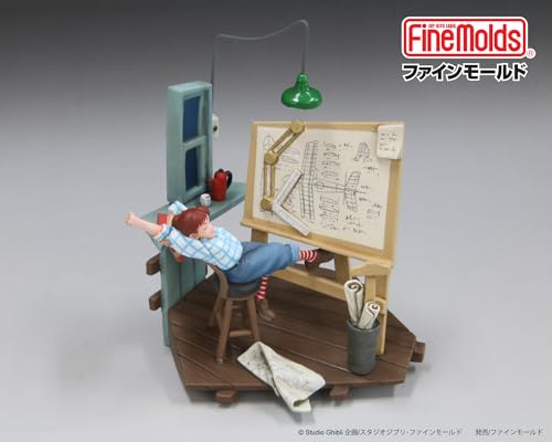 Fine Molds Studio Ghibli Vignette Collection No. 2: Porco Rosso's Sleep-Deprived Fio Non-Scale Plastic Model GV2