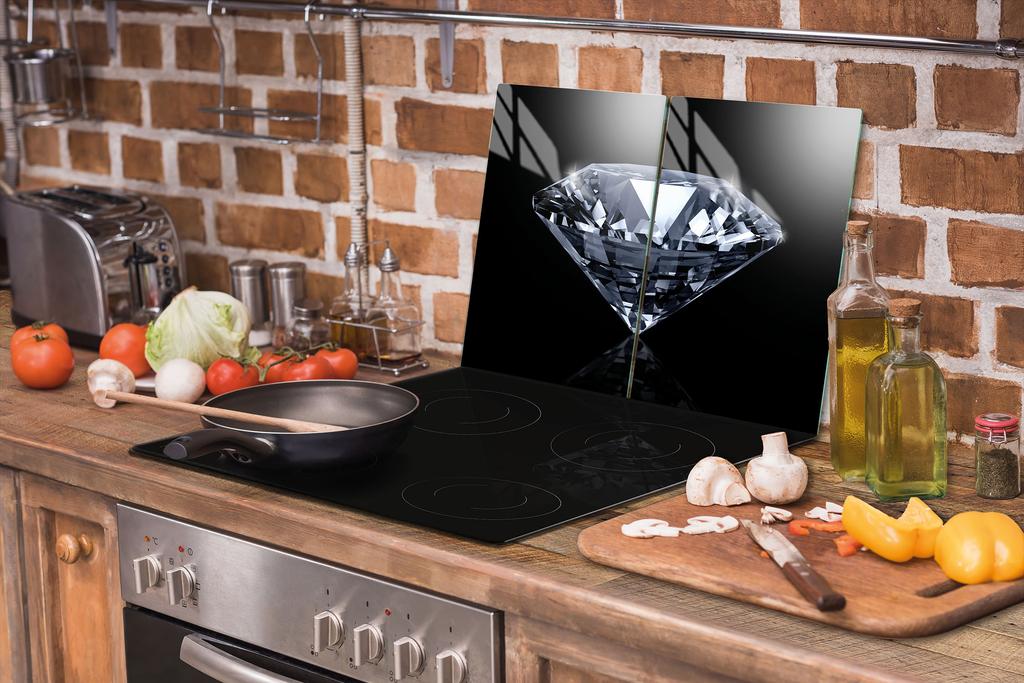 SZKLANA PŁYTA OCHRONNA DO KUCHNI 2x35x52 DIAMENT