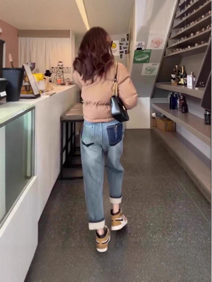 Rhyme Eighteen Spring/Autumn Maternity Jeans: Fashionable Harem Pants with Elastic and Abdominal Support