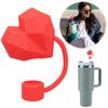 PVC Heart Diamond Straw Covers 10mm Cute Diamond Straw Caps Diamond Tumbler Straw Plugs for Stanley 30/40oz Tumbler Accessories