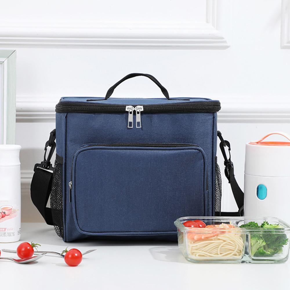 

1PC Large Capacity Portable Insulated Crossbody Bag with Ice Pack for Outdoor Picnics Food Storage Organizer Hand-Held Food Box