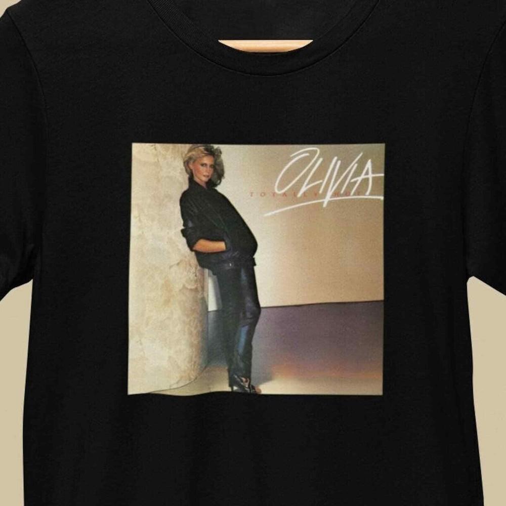 

Totally Hot LP Vinyl Cover (White Logo Olivia Newton-John Graphic T-Shirt by Pa Unisex T-Shirt XXXXL