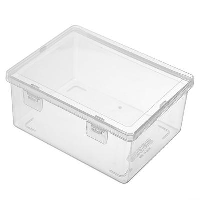 Large Capacity Transparent Plastic Box with Lid Dustproof Card Storage Box Multifunctional Jewelry Box Desktop Decoration Box