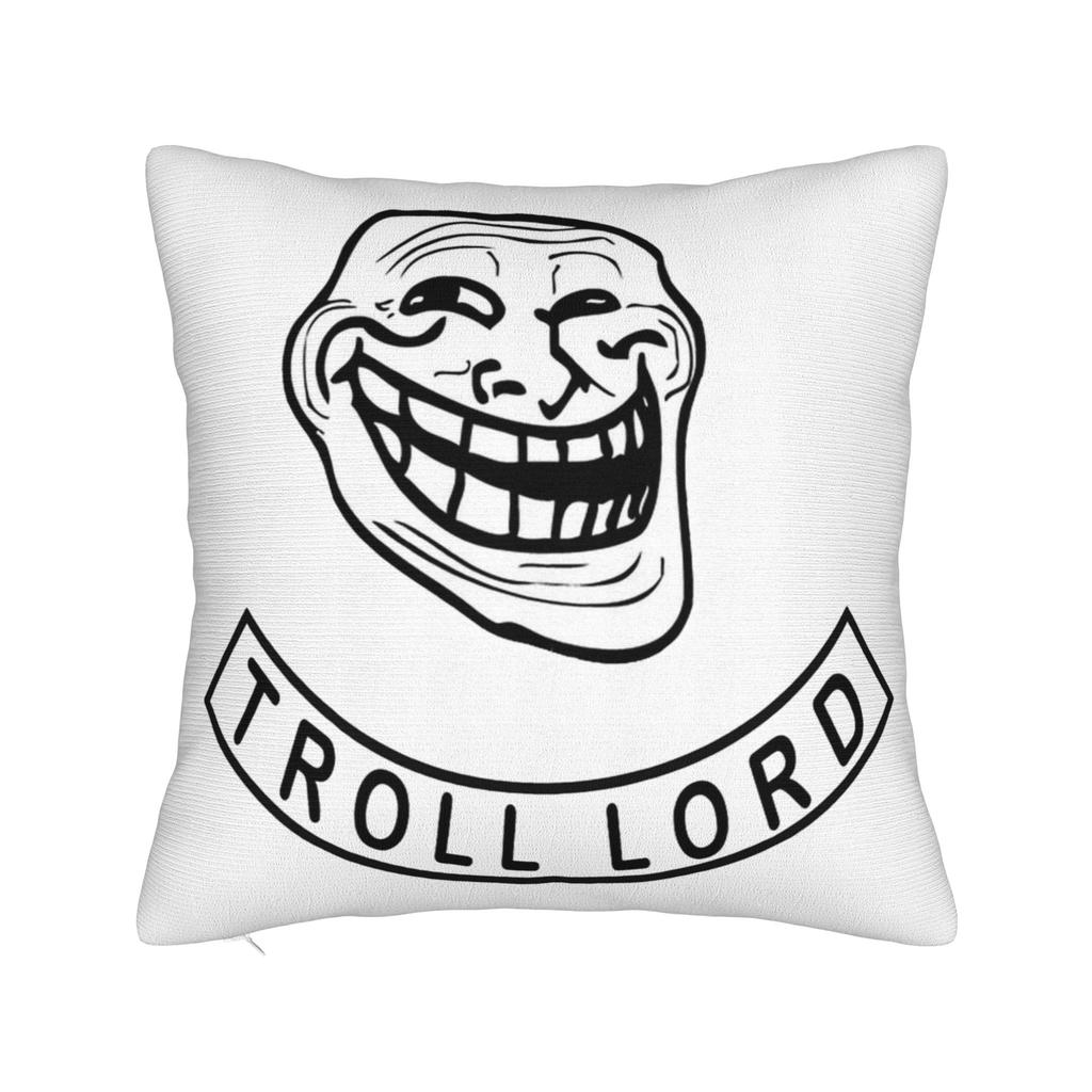 Trollface Meme Rage Comic Funny Troll Joke Internet Pillowcases Retro Trendy Pillow Case For Sofa Home Decoration Pillow Cover