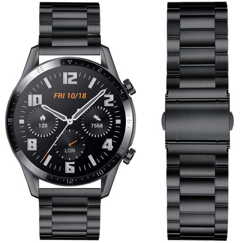 

SEUER Tokishi Watch Band, 20mm Stainless Steel Watch Strap, Metal Watch Bracelet, Quick Release Metal Replacement Strap, Unisex (Black, 20mm)