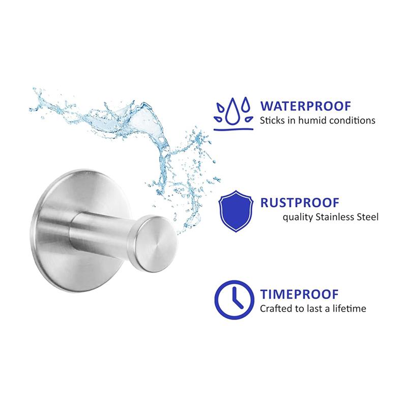 M-Modern-For Hanging Hats Hook Stainless Steel Heavy Duty For Bathroom Towel Holder, Shower Accessories Storage Hanger