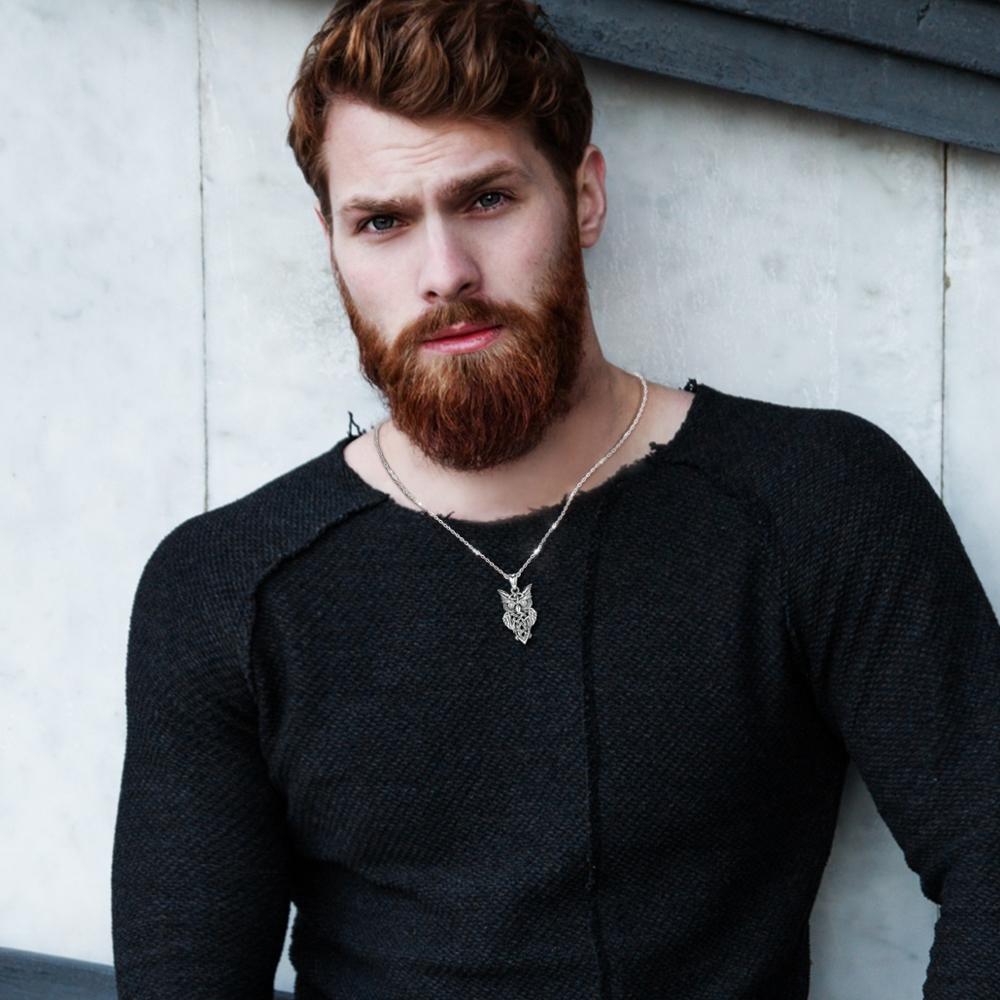 925 Sterling Sølv Ugle Anheng Vintage Sølv Serie Halskjede Med Klar CZ Krystall Mote Smykker For Kvinner Menn Cyd445