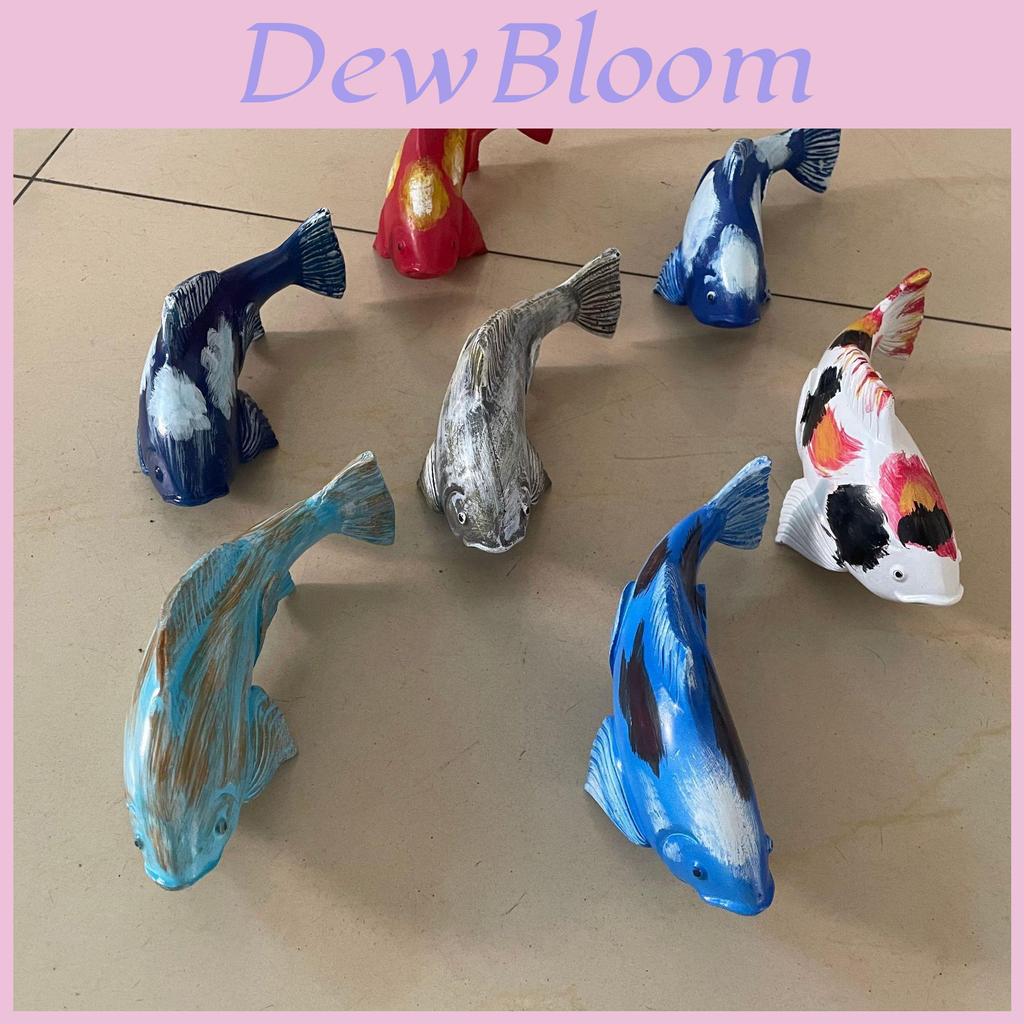 Charming Resin Garden Koi Figurine In Vibrant Colors Perfect For Home Dcor