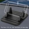 [Silicone Phone Holder] Non-Slip Silicone Car Phone Holder | Black, Compatible with Most Smart Phones