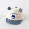 Summer Cute Baby Hat With Ears Cartoon Bear Toddler Girls Boys Baseball Cap Summer Casual Adjustable Kids Short Brimmed Caps