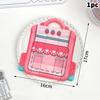 Cute Cartoon Schoolbag Shape Candys Packaging Bags Snack Cookie Storage Bag Children'S Day Birthday Sealing Bag
