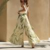 Spring V-Neck Ruffle Elegant Maxi Dress Women Clothing