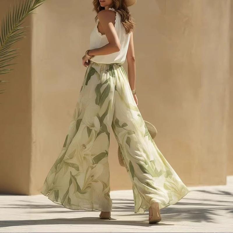 Spring V-Neck Ruffle Elegant Maxi Dress Women Clothing