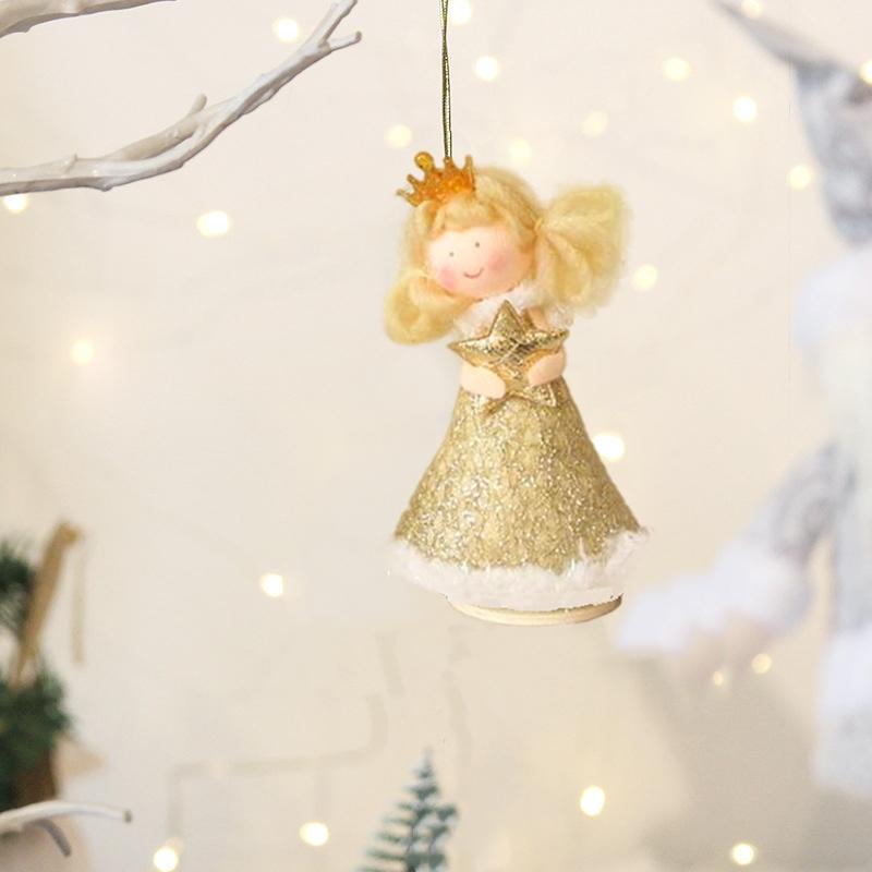 Christmas Home Party Princess Decorative Xmas Tree Supplies Angel Girl DIY Festival Decorations