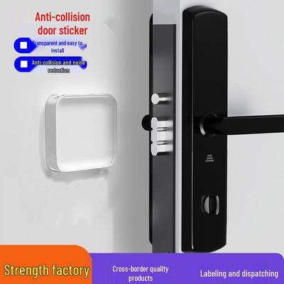 Transparent Silicone Anti-Collision Pad for Door Handles and Cabinets - Removable & Traceless.