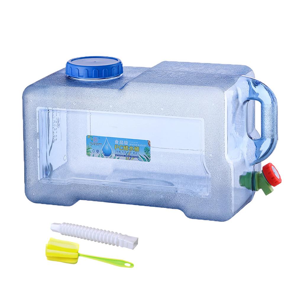 

18L/20L/22L Water Container W/ Spigot & Handle Water Carrier Cube Water Storage Jug Canteen for Drinking Bathing Camping Hiking